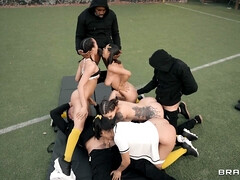 デカ尻, フェラチオ, 気狂い, グループ, ハードコア, アウトドア, オマンコ, オッパイの