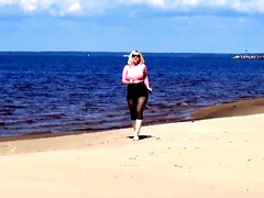 Arsch, Strand, Schönheit, Blondine, Schwanz, Kleid, Natürlichen titten, Öffentlich