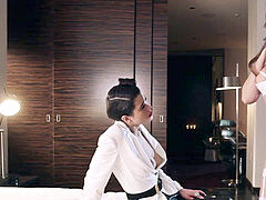 Morena, Hembra, Lesbiana, Lencería, Orgasmo, Medias largas, Juguetes