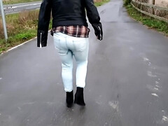 Accident, Amateur, Blonde, Britannique, Fétiche, Hd, Jeans, De plein air