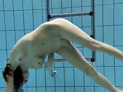 Anna - nude swimming underwater