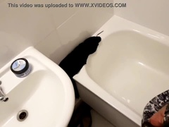 Amateur, Salle de bains, Sucer une bite, Attrapée, Fait maison, Hôtel, Public