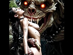 AI Dungeon Sluts 57: Kleio Fucked By Moss Monster With AI Voice - Big Cock Blowjob & Deep Throat Teen