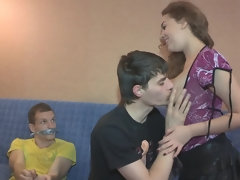 Amateur, Mamada, Cornudo, Estilo perrito, Europeo, Coño, Montar, Ruso