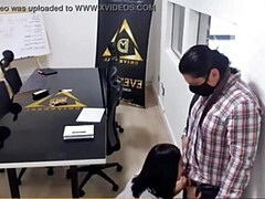 Amateur, Mamada, Oficina, Coño, Voyeur