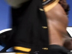 Anal, Cul, Nana, Gros seins, Blonde, Queue, Police, Rétro ancien