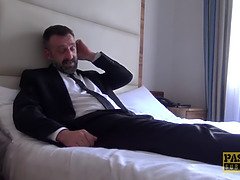 Submissive Curvy Gal Ass Fucked By Master