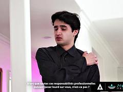 フェラチオ, フランス人, 開帳, マッサージ, 淫乱熟女, オイル, 現実, 妻
