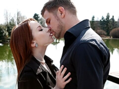 デカチン, フェラチオ, バック, 軟体, ハードコア, 赤毛, ティーン, オッパイの