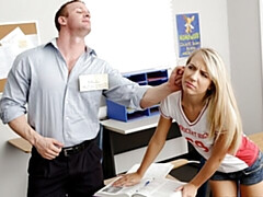 Culo grande, Verga grande, Rubia, Mamada, Estilo perrito, Tetas naturales, Adolescente, Tetas