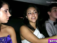 Limo driver destroys Katies virgin pussy on his top