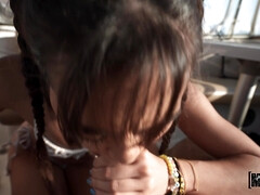 デカチン, フェラチオ, 異人種間