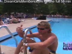 Gros seins, Gyneco, Indienne, Nue, Nudiste, Piscine, Public, Tatouage