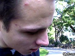 Injured girl spreads legs for another guy