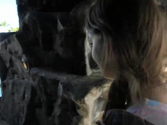 Amateur, Cul, Plage, Brunette brune, Éjaculation interne, Branlette thaïlandaise, Chatte, Nénés