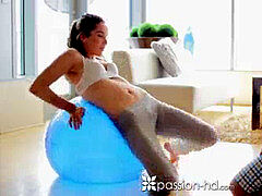 Pijpbeurt, Bruinharig, Sperma in gezicht