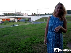 Picked up mom gets shagged hard outdoors