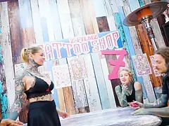 素人, フェラチオ, カップル, イく瞬間, 顔射, フォアサム, ヌード, タトゥー