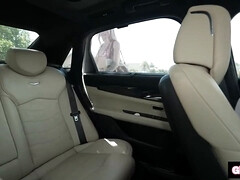 Slutty hitchhiker with small tits pays for a ride with her tight pussy and wet pussy