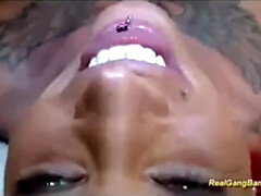 Enthousiasteling, Grote mammen, Groepseks ejactulatie, Groepseks, Duits, Groep, Orgie, Tatoeage