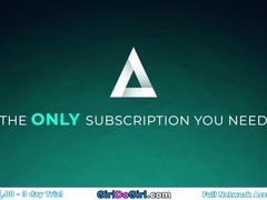 Blonde Stepsister Facesitting - Amara Romani Dominates with Lesbian Pussy Licking