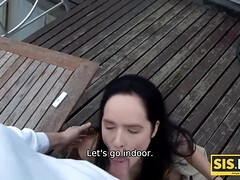 Mamada, Hermano, Hd, Al aire libre, Realidad, Ruso, Hermanas, Fumando