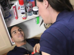 English cougar pounded by tradesman