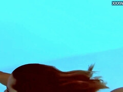 お尻, ビキニ, 茶髪の, フランス人, Hd, 小柄, ティーン, オッパイの