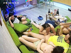 素人, フェラチオ, ヨーロピアン, 自家製, キス, パーティ, フェラする, オッパイの