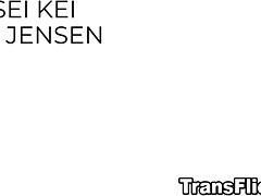 Anaal, Aziatisch, Diep in de keel, Lul, Interraciaal, Zoenen, Shemale, Tieten likken