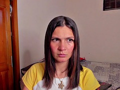 Tussi, Braunhaarige, Süss, Interrassisch, Latina, Masturbation, Jungendliche (18+), Spielzeuge