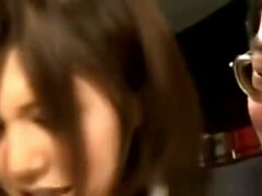 Sexy asian secretary gets hot