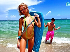 18, ビキニ, ブロンド, イく瞬間, 女, 手コキする, ハードコア, ティーン