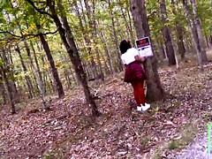 素人, 黒人, チン, 黒人, 淫乱熟女, アウトドア, フェラする, ティーン