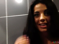 Cul, Salle de bains, Tchèque, Petite amie, Léchez, Chatte, Douche, Nénés