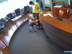 Amateur, Médecin, En levrette, Doigter, Léchez, Chatte, Uniforme, Voyeur