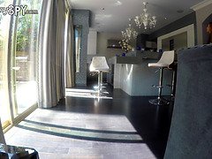 Aziatisch, Gevangen, Bedriegen, Sperma, Hd, Gezichtspunt, Spion, Tieten likken