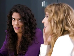 Gros cul, Gros seins, Blonde, Face assise, Hd, Léchez, Bureau, Chatte