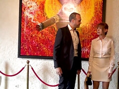 美女, バック, ヨーロピアン, フランス人, 淫乱熟女, 母, 赤毛, ストッキング