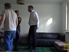 Immense funbag brit cougar ball-gagged & predominated