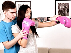 Спальня, Большая жопа, Большой член, Минет, Собачьи, Натуральные сиськи, Молоденькие, Сиськи