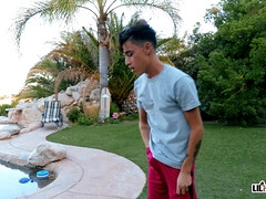 Blond, Sperma shot, Lul, Keuken, Latijnse vrouw, Olie, Doordringend, Mager