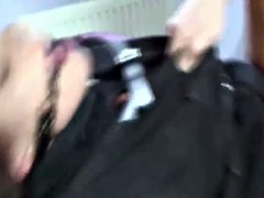 English slut Fucked Hard in a Straightjacket