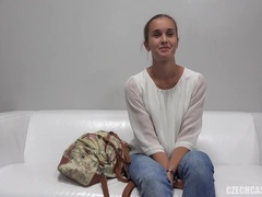 Beautiful Kristyna: Brunette Casting, Petite Breasts, Czech