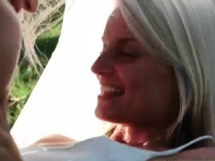 Blonde, Doigter, Lesbienne, De plein air, Adolescente