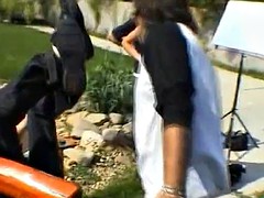 Большие сиськи, Секс без цензуры, На природе, Втроем