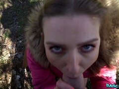 Leie, Blondine, Blasen, Spermaladung, Schwanz, Europäisch, Im freien, Pov
