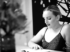 美人, デカパイ, ブロンド, カワイイ, レズビアン, なめる, 母, オマンコ