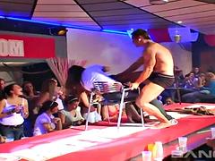 素人, アジア人, 美女, デカチン, グループ, ハードコア, パーティ, 三人