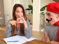 Cul, Gros seins, Sucer une bite, Brunette brune, En levrette, Branlette thaïlandaise, Léchez, Chatte